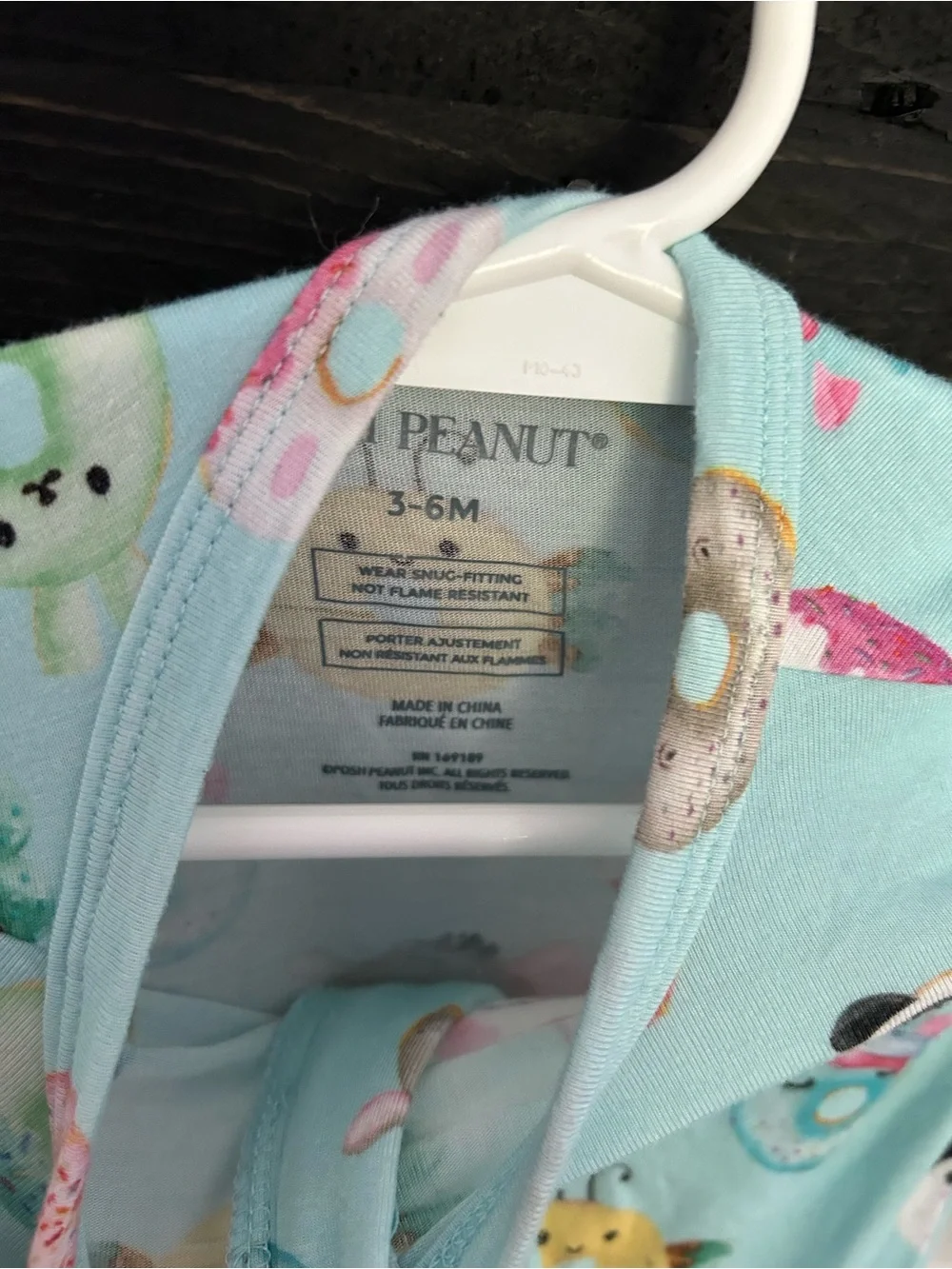 Posh Peanut Animal & Donut Print One-Piece Footie